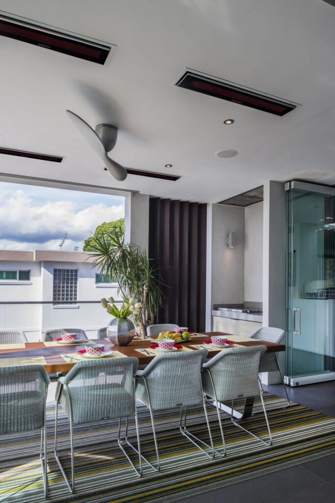 Electric Infrared Patio Heaters - Platinum Electric Black Recessed